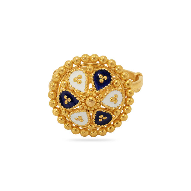 Antique Gold Floral Ring 2
