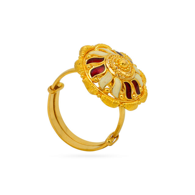 Tanishq 22 Karat Gold Finger Ring for Women