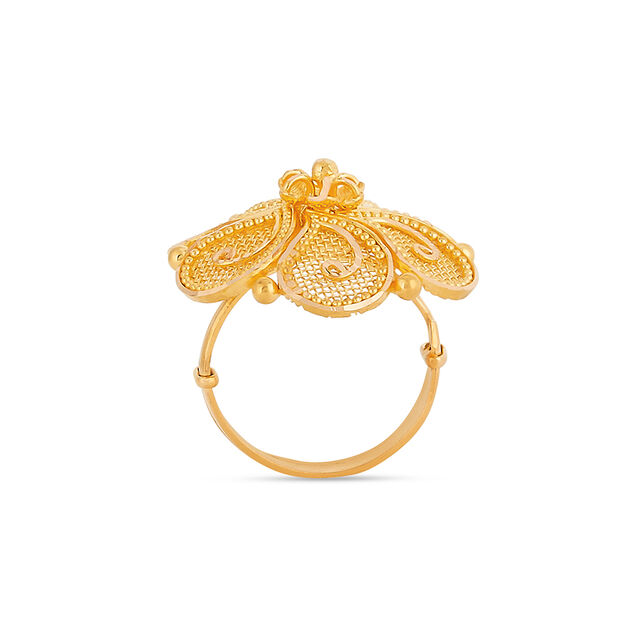 Tanishq 22KT Gold Finger Ring for Women 3