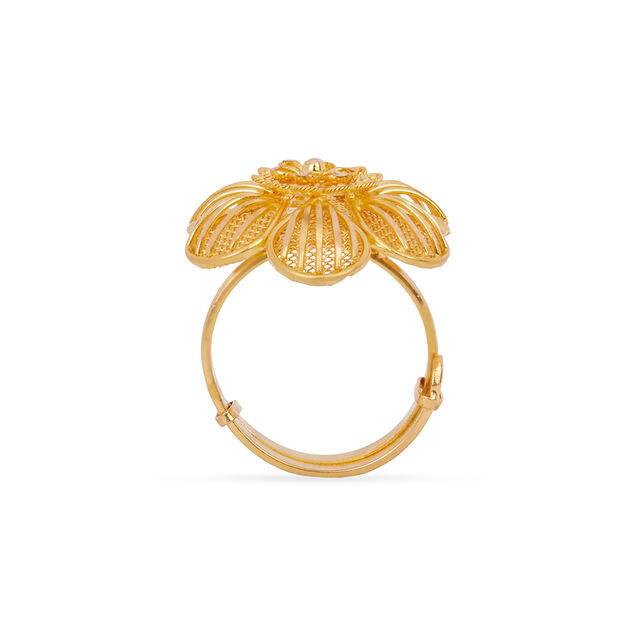 Tanishq 22KT Gold Finger Ring for Women 3