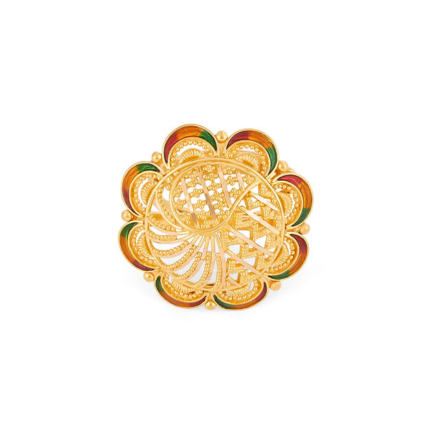 Tanishq 22KT Gold Finger Ring for Women 