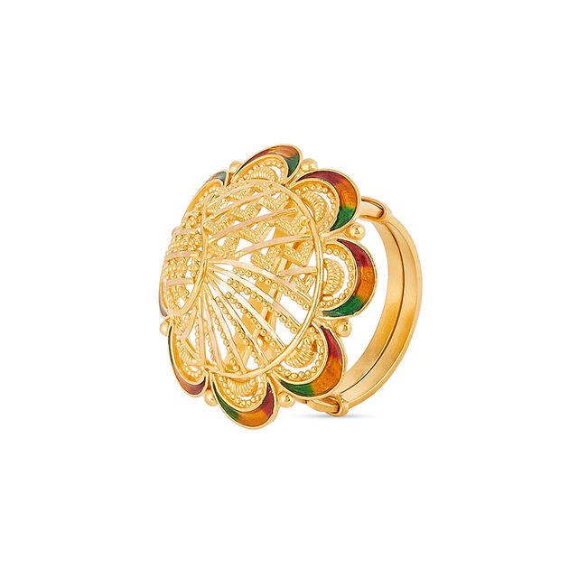 Tanishq 22KT Gold Finger Ring for Women 2