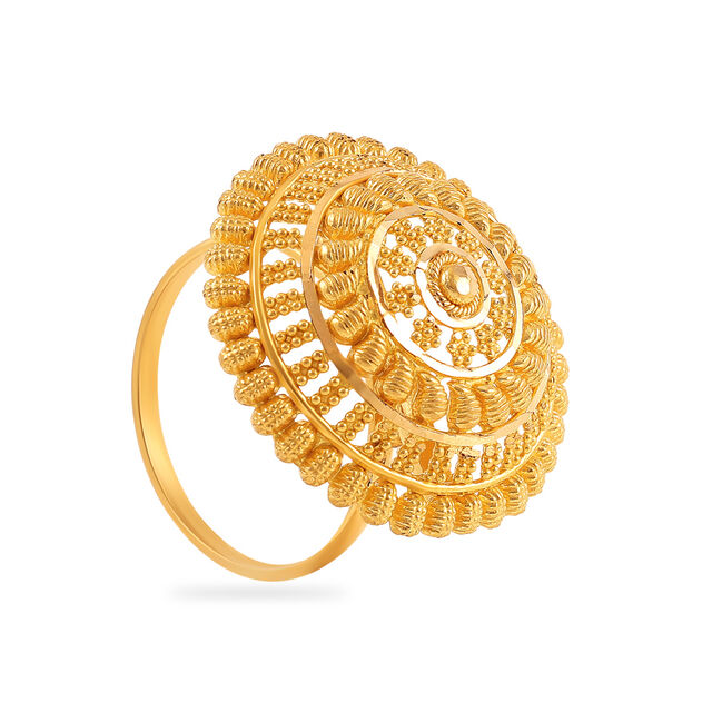 Ornate Filigree Gold Ring