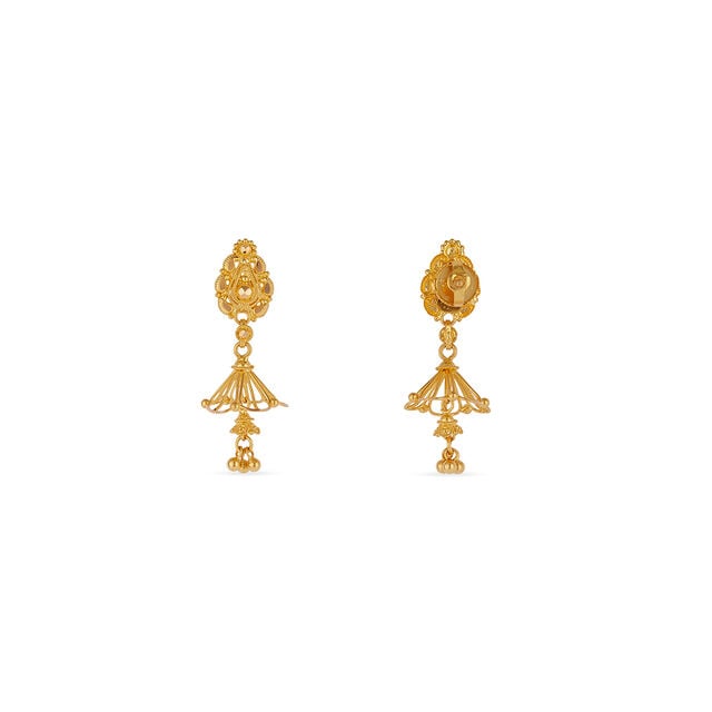 Tanishq 22KT Gold Earrings for Women 4
