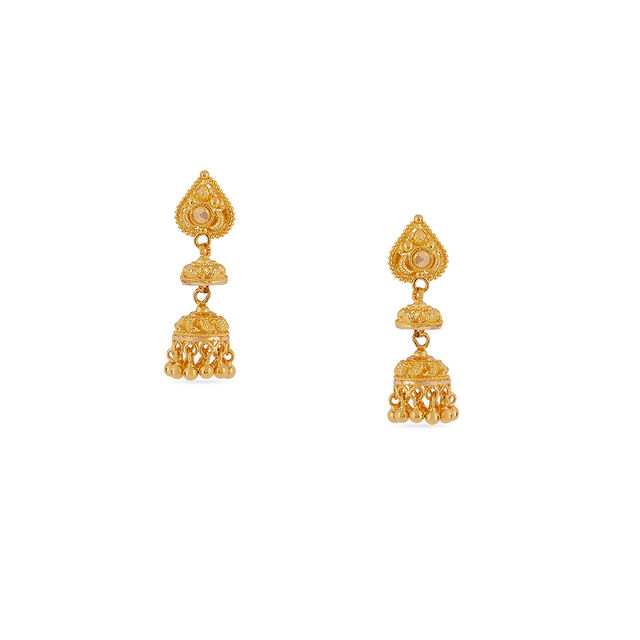 Tanishq 22KT Gold Earrings for Women 