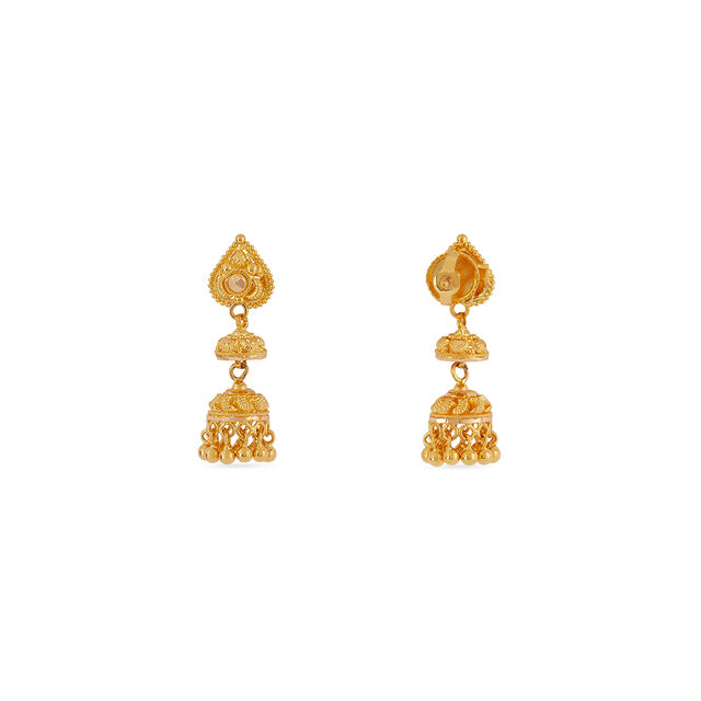 Tanishq 22KT Gold Earrings for Women 4