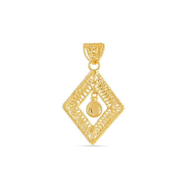 Tanishq 22KT Gold Pendant for Women 4
