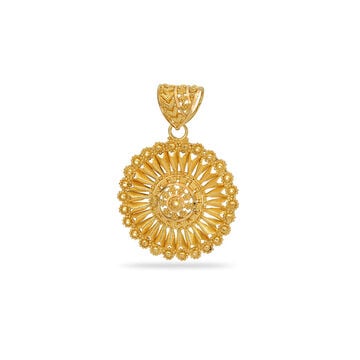 Tanishq 22 Karat Gold Pendant for Women