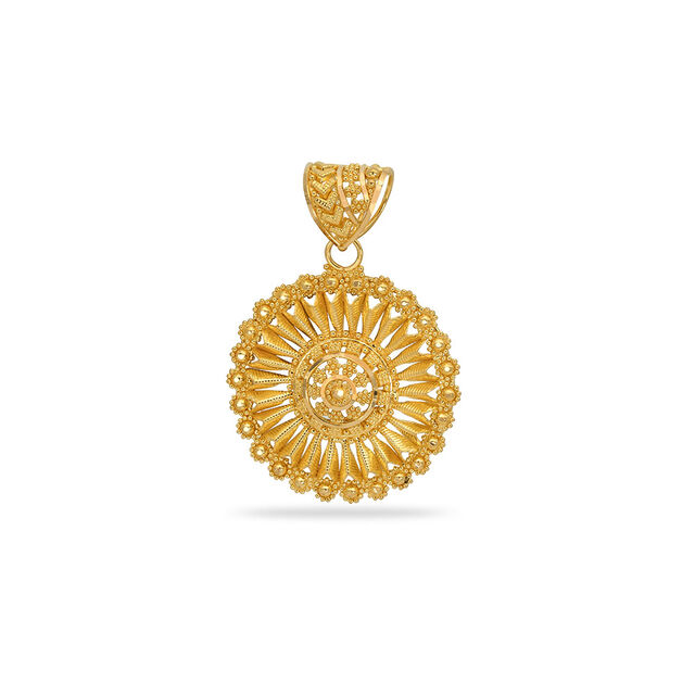 Tanishq 22 Karat Gold Pendant for Women