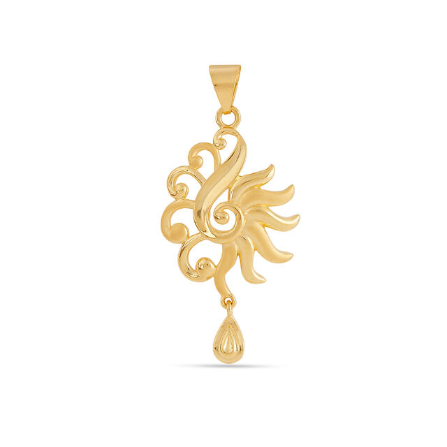 Tanishq 22KT Gold Pendant for Women 