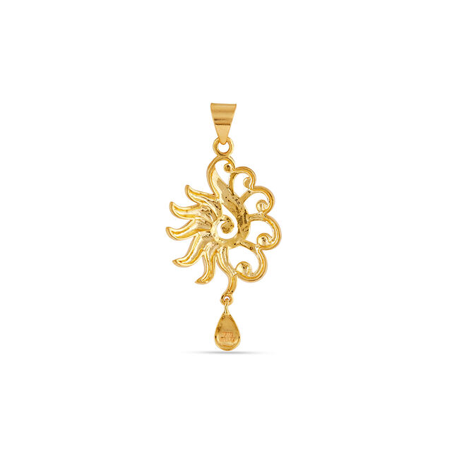 Tanishq 22KT Gold Pendant for Women 4