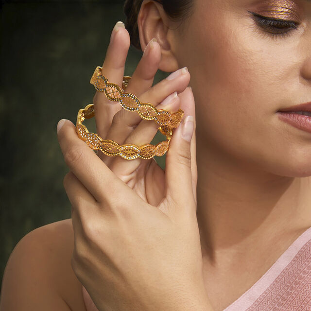 Tanishq 22KT Gold Bangle for Women 2