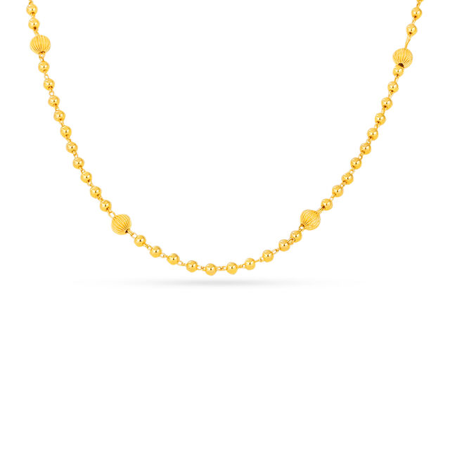 Resplendent Beaded Gold Chain