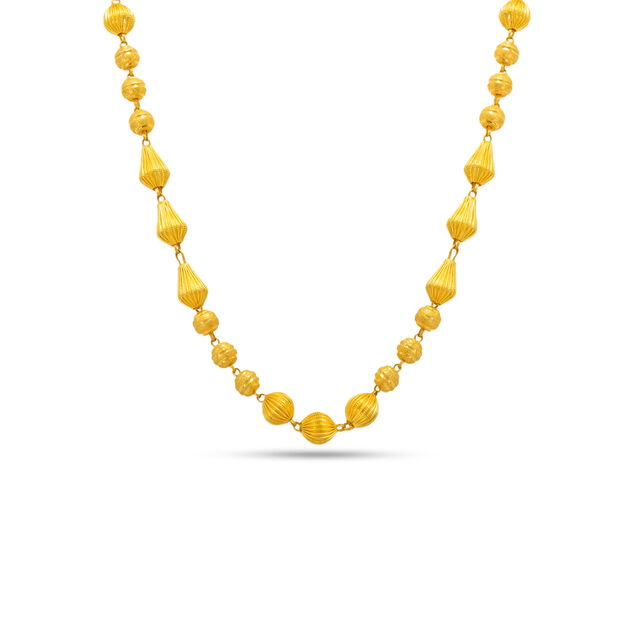 Gracefully Bold Ladies Gold Necklace