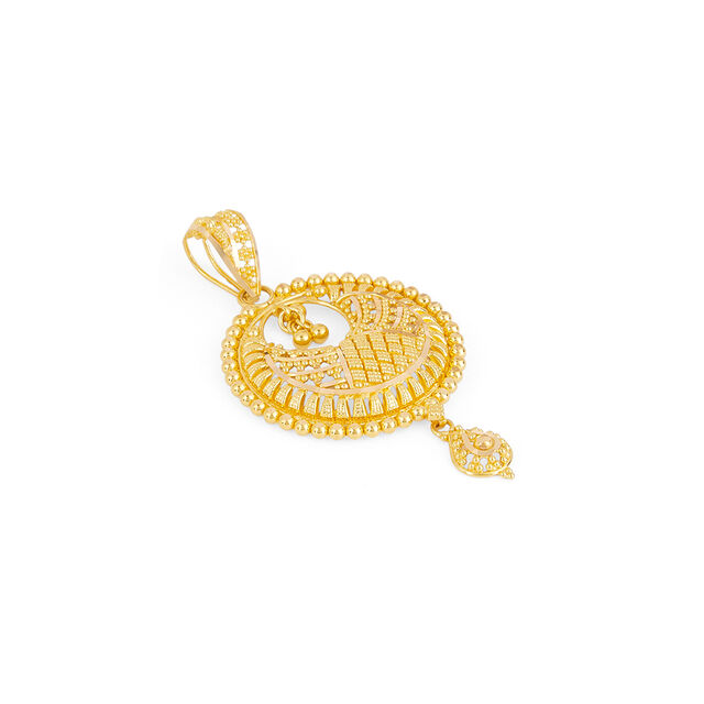 Tanishq 22KT Gold Pendant for Women 3
