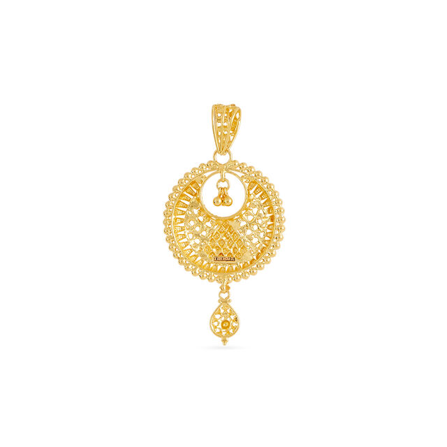 Tanishq 22KT Gold Pendant for Women 4