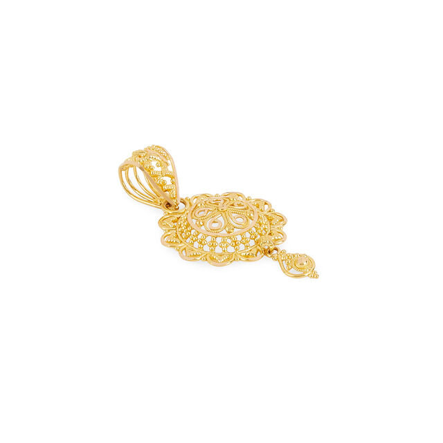 Tanishq 22KT Gold Pendant for Women 2