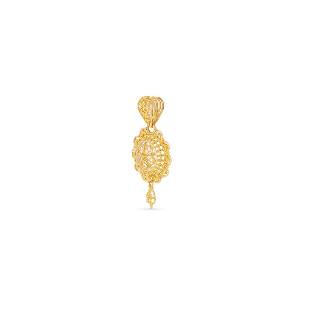Tanishq 22KT Gold Pendant for Women 4