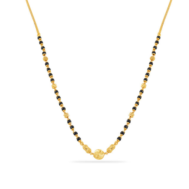 Delicate Gold and Bead Mangalsutra