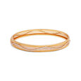 Waves of Elegance Gold Bangle 2