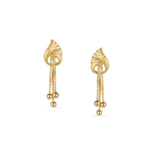 Tanishq 22KT Gold Drop Earring for Women 