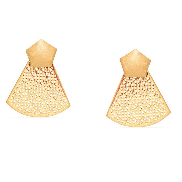 Tanishq 22KT Gold Earrings 