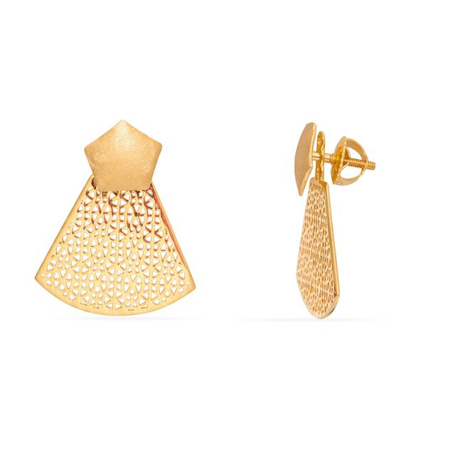 Tanishq 22KT Gold Earrings 2