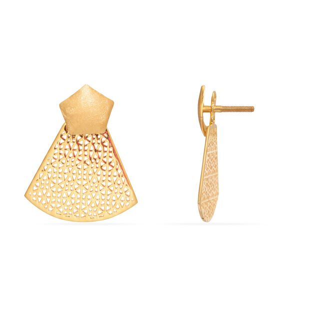 Tanishq 22KT Gold Earrings 3