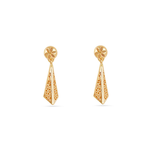 Tanishq 22KT  Gold Earrings  for Women 