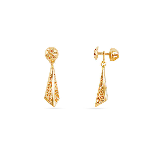 Tanishq 22KT  Gold Earrings  for Women 2