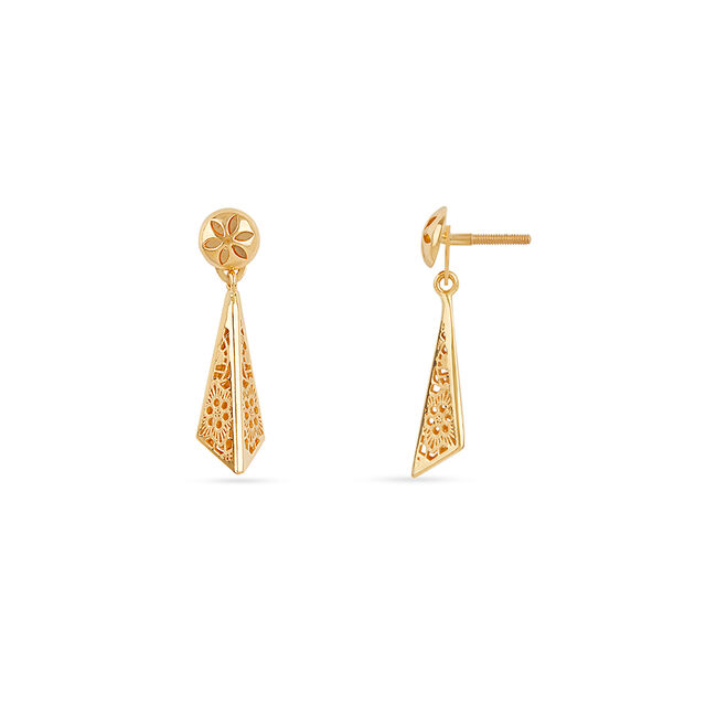 Tanishq 22KT  Gold Earrings  for Women 3
