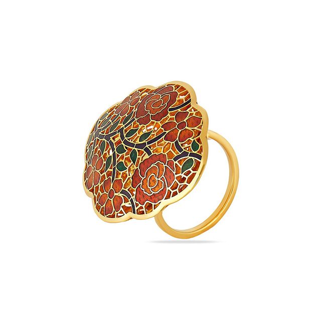 Tanishq 22KT Gold Finger Ring for Women 2