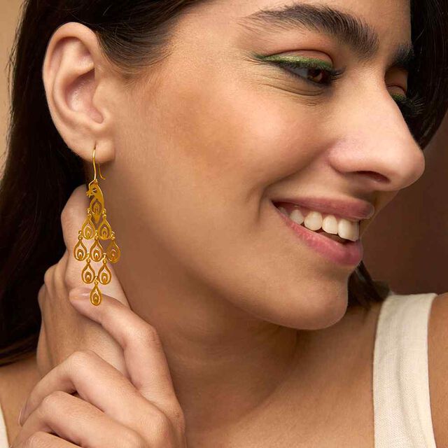 Tanishq 22KT Gold Hoop Earring for Women 2