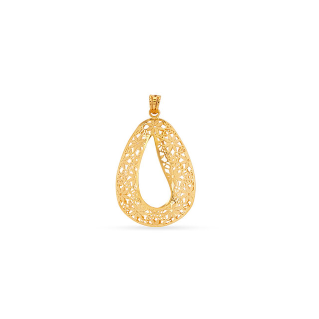 Tanishq 22KT Gold Pendant for Women 