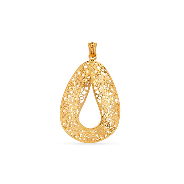 Tanishq 22KT Gold Pendant for Women 3