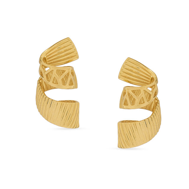Tanishq 22KT Gold Pendant and Earrings Set for Women 