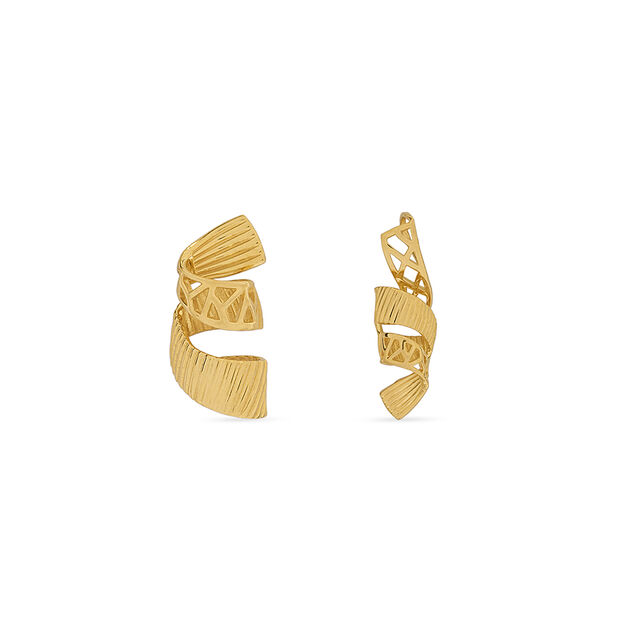 Tanishq 22KT Gold Pendant and Earrings Set for Women 4