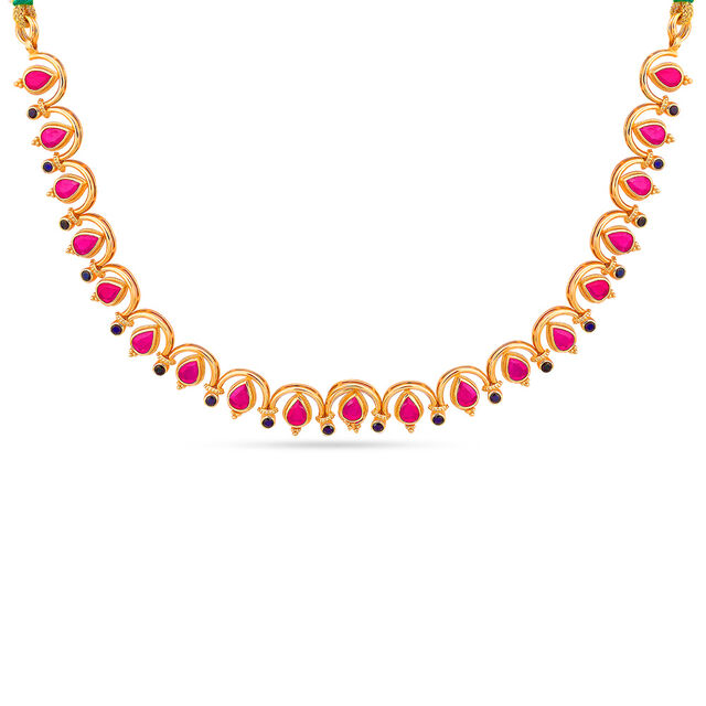 Tanishq 22 Karat Gold Necklace Set for Women 2