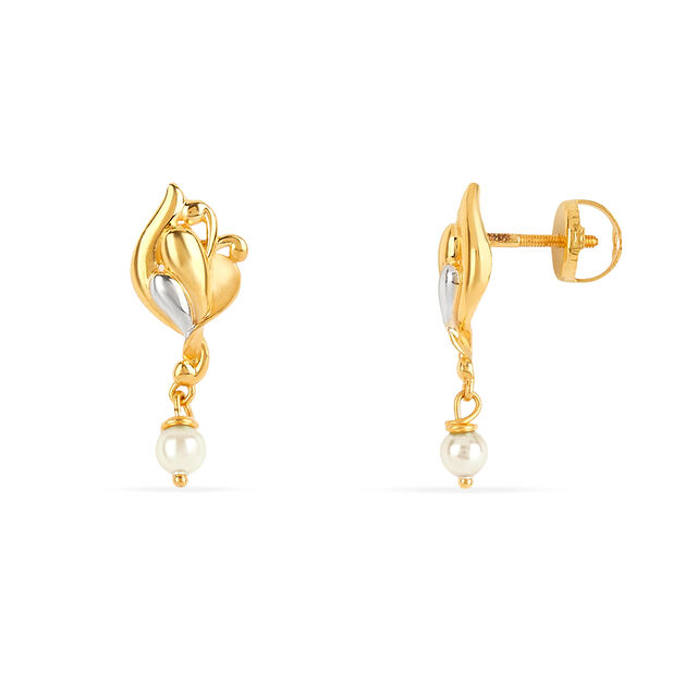 Tanishq 22KT Gold Earrings for Women 3