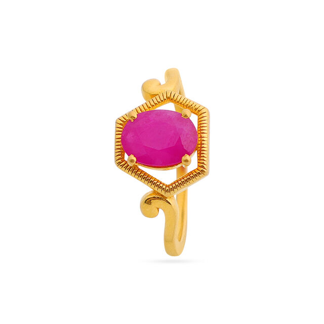 Tanishq 22 KT Gold Finger Ring for Women