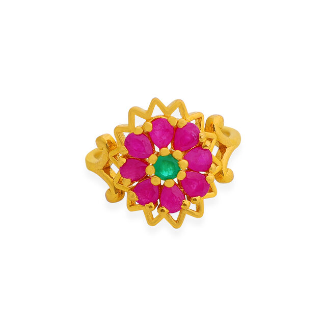 Tanishq 22 KT Gold Finger Ring for Women