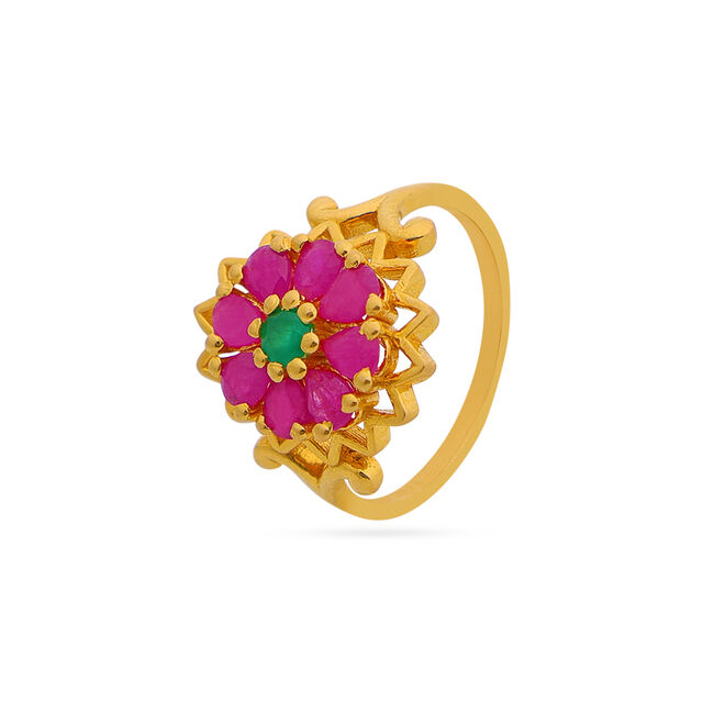 Tanishq 22 KT Gold Finger Ring for Women