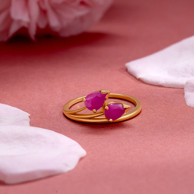 Petals of Grace Gemstone Ring 