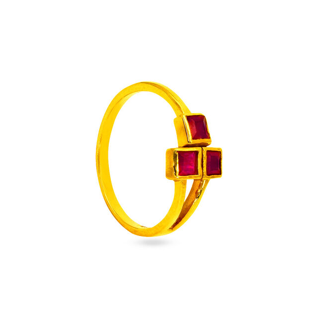 Tanishq 22 KT Gold Finger Ring for Women