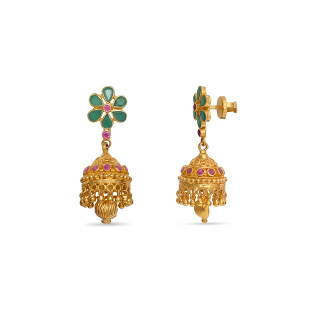 Tanishq 22KT Gold Earrings 2
