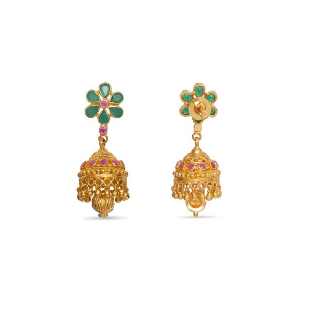 Tanishq 22KT Gold Earrings 3