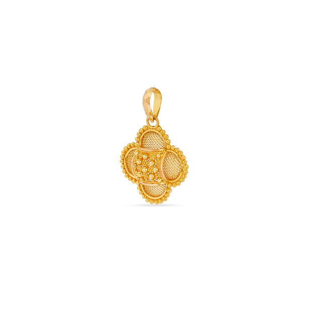 Tanishq 22KT Gold Pendant for Women 4