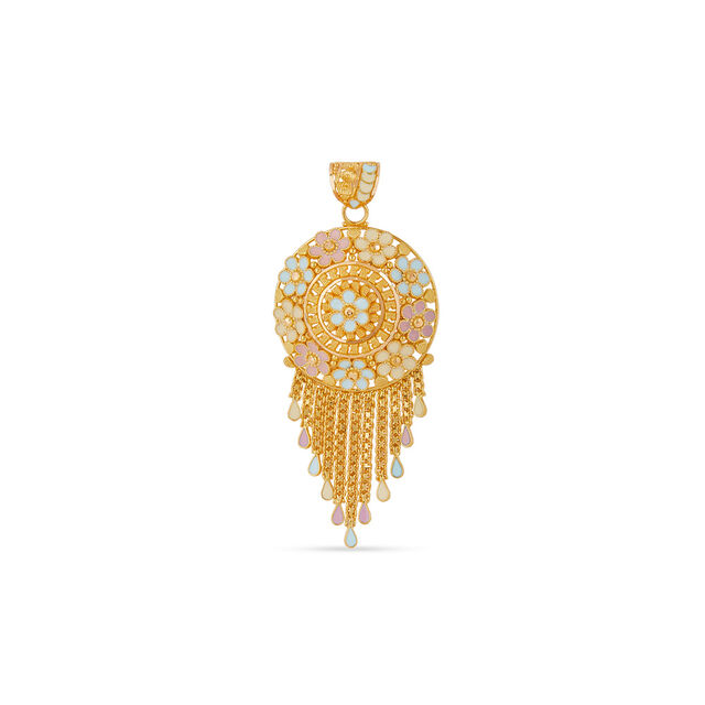 Tanishq 22KT Gold Pendant for Women 