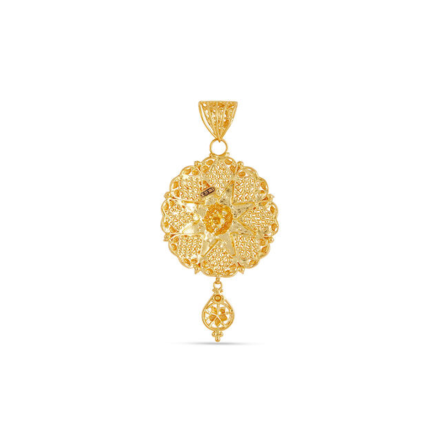 Tanishq 22KT Gold Pendant for Women 4