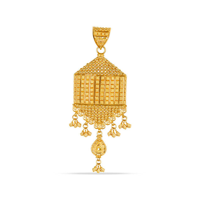 Tanishq 22KT Gold Pendant for Women 